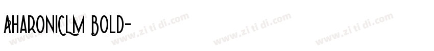 AharoniCLM Bold字体转换